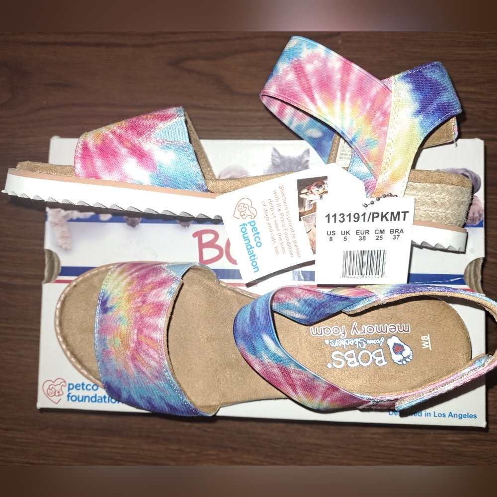 NWT-Skechers memory foam wedge sandals - Picture 2 of 15